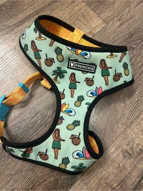 Frenchie Mint Tropical Hula Dog Harness